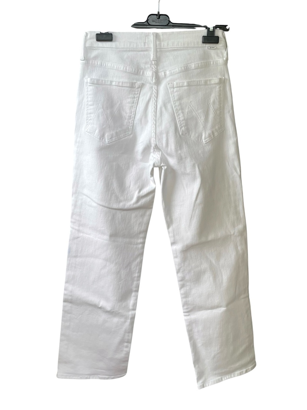 MOTHER The Rambler Zip Ankle High-rise Straight Crop Jeans White 27 - Picture 7 of 12